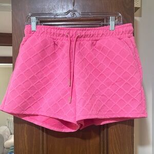 Stylish Pink Women's Athletic Shorts